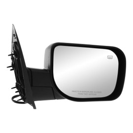 Robautoparts Power Mirror Right Passenger Side 2013-2015 For Nissan Armada 2006-2009 Titan 2004-2005 Infiniti QX56 Non-Towing Manual Folding Heated Textured NI1321174 96301ZH10A