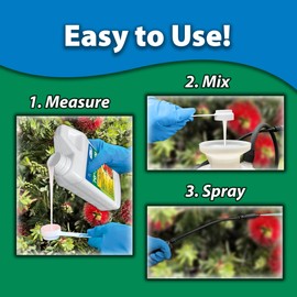 Monterey 70% Neem Oil Fungicide/Insecticide/Miticide with Spoon – Controls Powdery Mildew, Black Spot, Rust, Spider Mites, Aphids, and More – For Use on Roses, Vegetables, Fruits, and Flowers – 1 Pint
