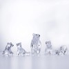 DANRECIN Acrylic Bear Figurine Cute Polar Bear Home Decor Clear