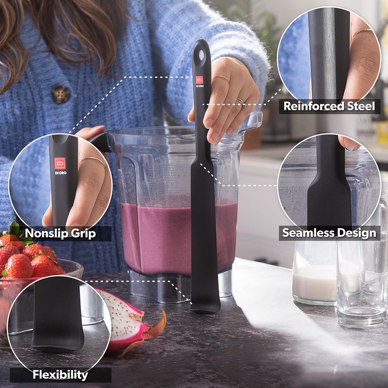 DI ORO Silicone Blender & Jar Spatulas - Heat Resistant