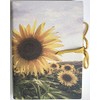 Italian Leather Journal Sunflower Lined Journal