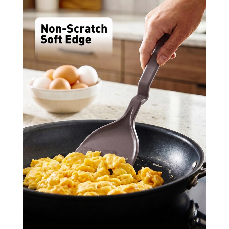 4-Pack Silicone Cooking Utensils Set, V-Hover, Stackable, Nonstick