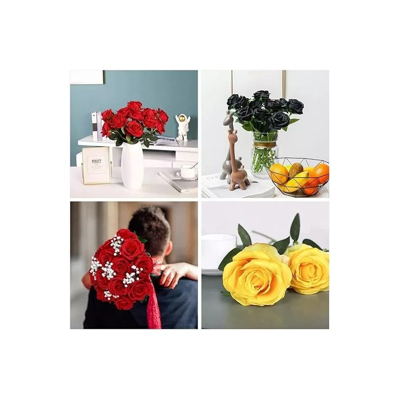 50pcs Cabezas De Rosas Artificiales Manualidades Decoracion