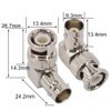 leeyovk BNC Connector BNC Male to BNC Female Right Angle