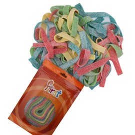 FirstChoiceCandy Sour Strip Chewy Candy Belt 4 Oz (1-Pack, Mixed-Fruit)