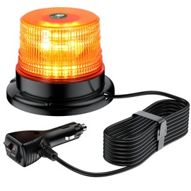 EYPINS 40 LED Rundumleuchte, 40W Auto Warnleuchte, Rundumleuchte Orange, Magnet Warnlicht Blinkleuchte Strobe Beacon Light IP67 für 12V/24V Truck, KFZ, LKW, Traktor | E57 IP67