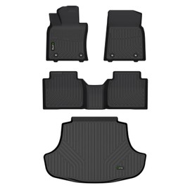 HAFIDI All Weather Car Floor Mats & Cargo Liner for Lexus ES 2019-2024 (ES350/ES300h) Custom Fit Full Set Accessories - Black