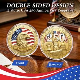 USA 250th Anniversary Commemorative Coin, American Eagle Collectible Coin