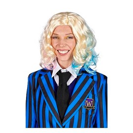Toynk Wednesday Inspired Gothic Girls Friend Blonde Adult Costume Wig