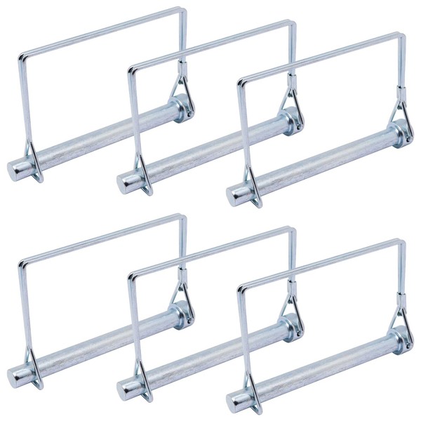 ZHMEINA 6PCS Square Trailer Pin, 3/8" x 4" Heavy Duty