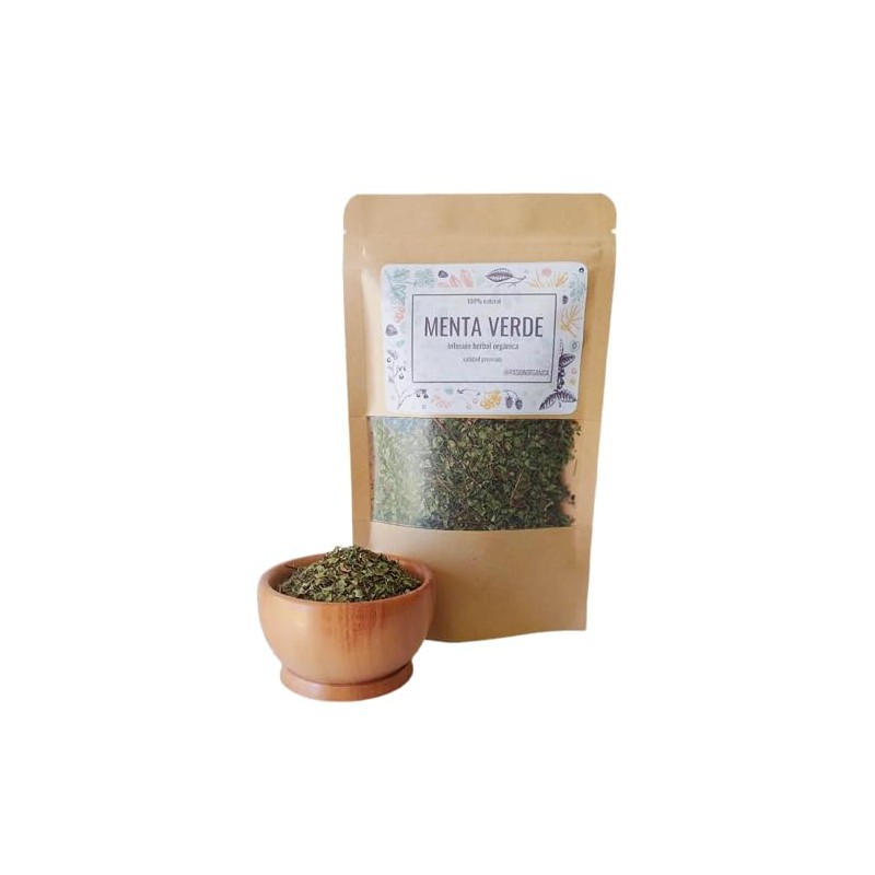 Pasión Orgánica - Té Infusión MENTA PIPERITA Orgánica Certificada deshidratada