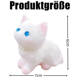 Pack of 2 Squishy Cat, Cat Squishies Toy, Cat Squeeze Toy, Squeeze Toy, Stretchy Cat Stress Relief Toy, Cat Toy for Squeezing for Adults and Teenagers