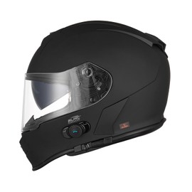 VCAN Bluetooth Integrated Full Face Motorcycle Helmet with Dual Visor