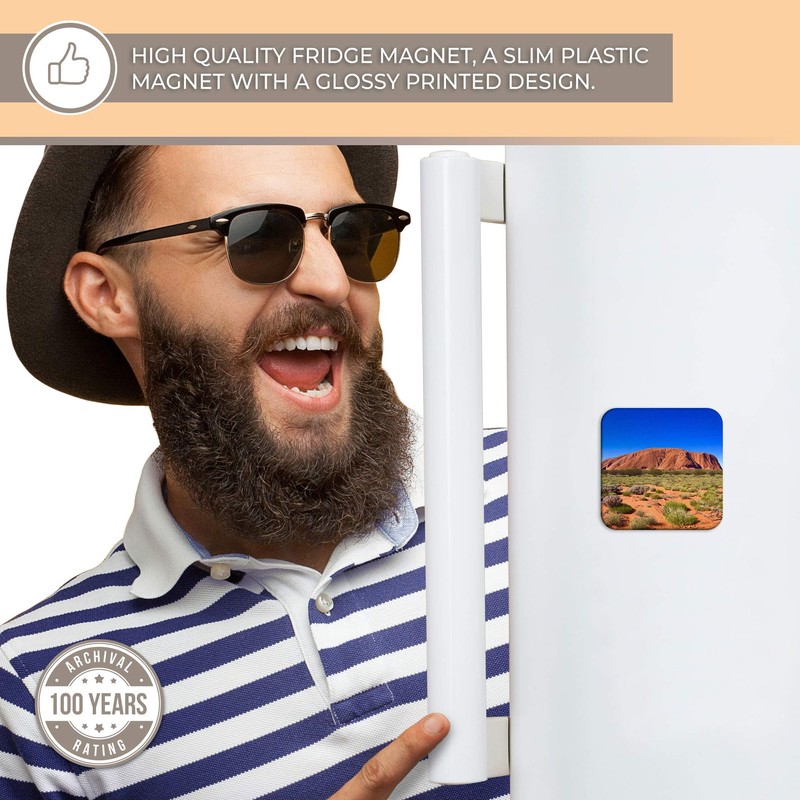 Destination Vinyl ltd Fridge Magnet - Ayers Rock Sandstone Australia