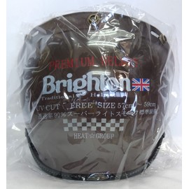 HEAT GROUP Brighton Traditional Helmet Dedicated Smoke Shield Black Mold