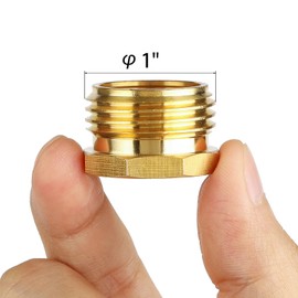 Male Brass Pipe Plug Outer Garden Hose 3/4" GHT Male Threaded End Cap Plug Garden Irrigation Pipe Fittings Water Tubing Stopper