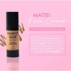 Maquillaje Líquido Mineral Full Cover Colorton Matte