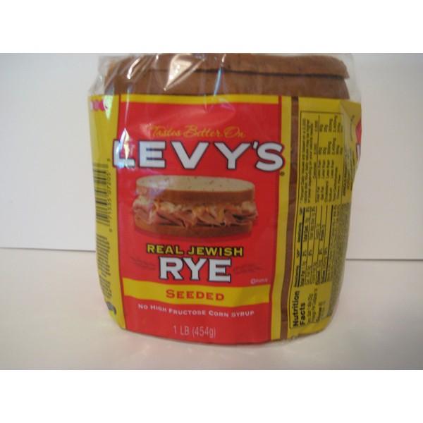 Levy's Real Jewish Rye Seeded Bread, 1 Pound!