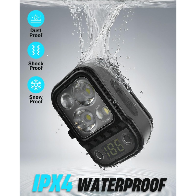 Tekwet Digital Headlights 2Pack,Adjustable Head Torch for Camping, Running, Hiking,Fishing