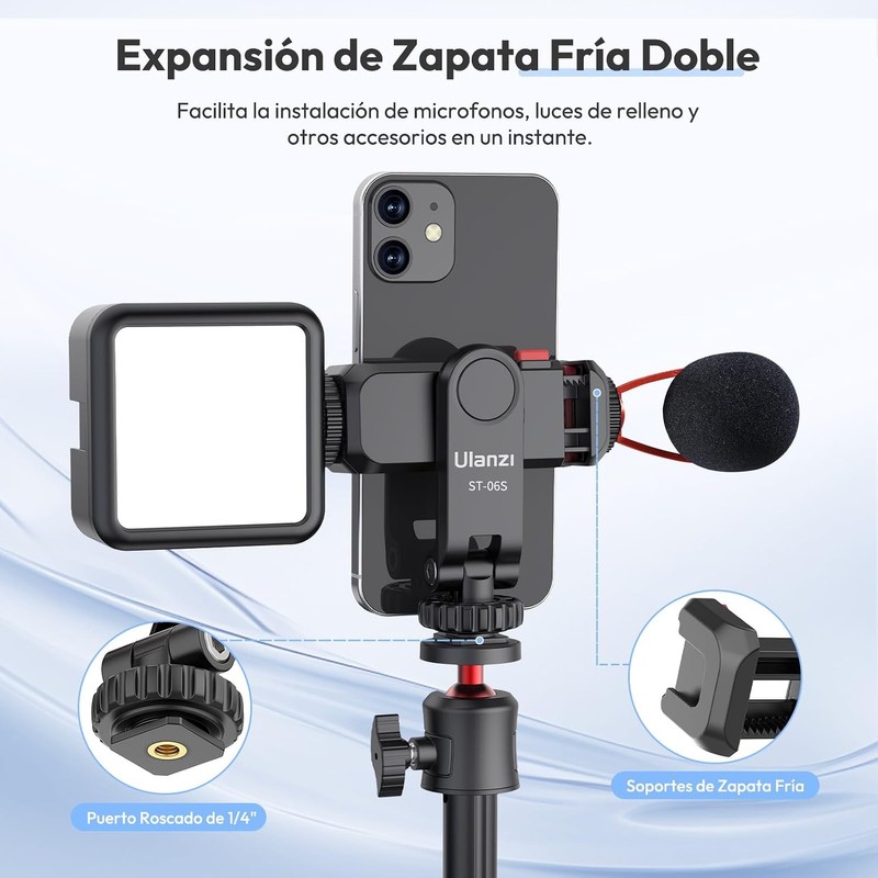 ULANZI ST-06S Adaptador Ajustable Soporte trípode Celular