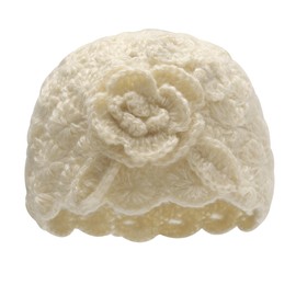 ZLYC Women's Winter Vintage Wool Knitted Beanie Bowler Hat, Rose Beige