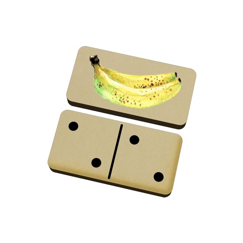 Azeeda 'Ripe Bananas' Domino Set & Box (DM00040687)