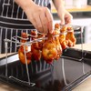 2-Piece Chicken Leg Wings Barbecue Rack Foldable Grill Grate Stainless