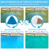 WLLEYAY 4 lbs Pool Filter Balls, New Upgrade Efficient Swimming