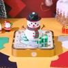 Luocute 3D Calendar, Tear Away Paper Carving Art Snowman 3D