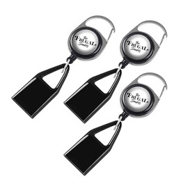 Frugal Smoker Clip Retractable Keychain Lighter Leash (Pack of 3)