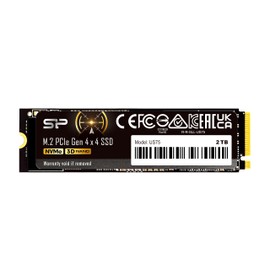 Silicon Power 2TB US75 NVMe 4.0 Gen4 PCIe M.2 SSD R/W up to 7,000/6,500 MB/s (SP02KGBP44US7505)