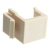 Keystone Insert, Beige/Ivory, Blank Insert Module for Wall Plate, Beige
