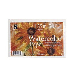 Jack Richeson 50 Pack 6" X 9" 135# Watercolor Paper
