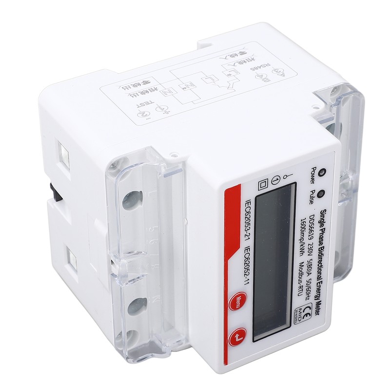 Electricity Meter 4P LCD Display Multifunctional RS485 Single Phase Bidirectional
