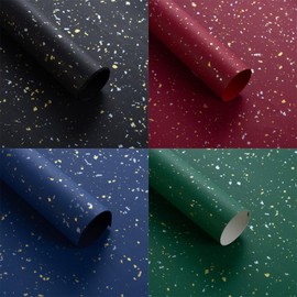 Qpout Gift Wrapping Paper Large Size, 30.7x42.9 inch Green Red Blue Black Gift Wrap Paper for Baby Shower Birthday Bridal Wedding Graduation Christmas New Year