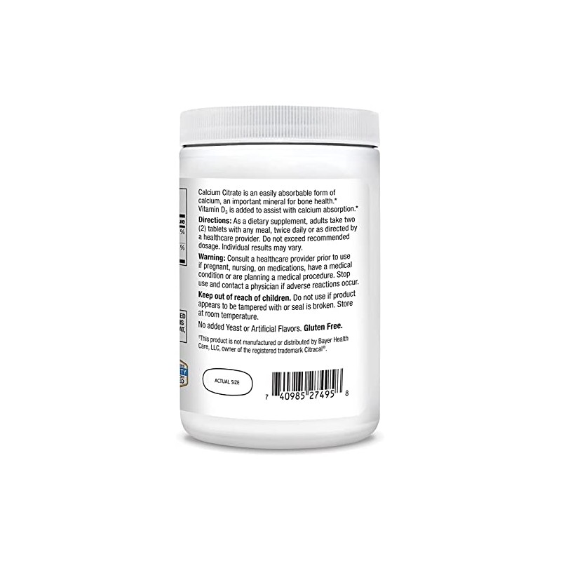 21st Century 21st Century Calcium Citrate + Vitamin D Caplets
