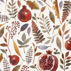 20 Lunch Napkins Pomegranate Leaves Autumn 33 cm