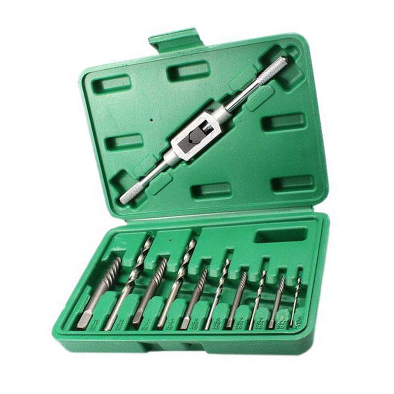 11Pcs Damaged Screw Extractor Set Broken Remover Kit Removal Tool