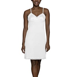 Vanity Fair womens for Under Dresses Full Slip, Lace - 22" White, Medium US