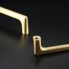 Myxekllo 4 Pack Gold Cabinet Drawer Pulls, Brushed Gold Pulls
