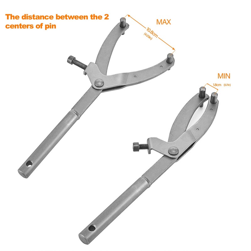 TRKIMAL Adjustable Locking Spanner Wrench Clutch, Wrench Holder Hub Rotor