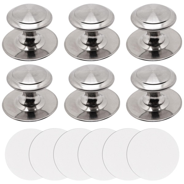 6pcs Cabinet Knobs, Peel and Stick Cabinet Handles 1.18" Stick