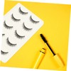 Baluue 5pairs Natural Look Fake Eyelashes Reusable Thick Eyelash for