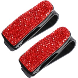 ibasenice 2piezas Sujetadores De Gafas Visera Solar Clip Organizador para Automóvil Resistente Visera Auto
