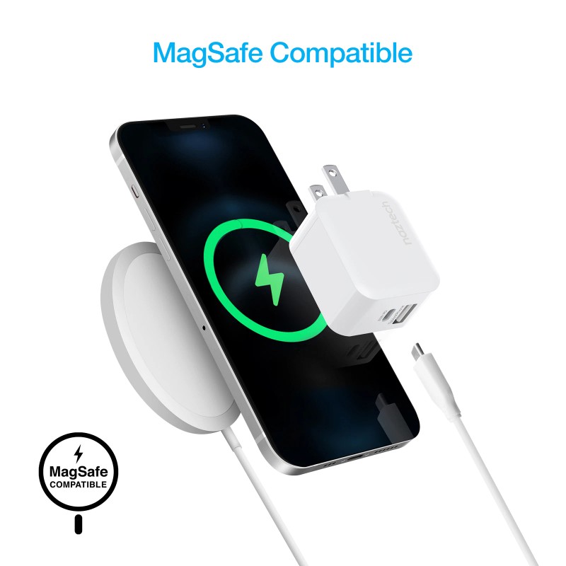 Naztech 30W USB-C PD Dual Output Fast Wall Charger w