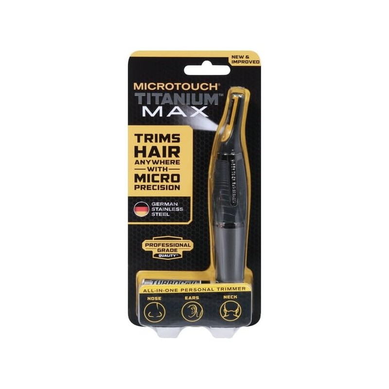 FYNORI Titanium Max Trimmer, Perfect for Ears, Nose, Brows, Sideburns,