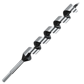 NICAVKIT 1-1/8 Inch x 12 Inch Long Auger Drill Bit for Wood, Hex Shank Ship Auger Drill Bit for Soft and Hard Wood, Plastic, Drywall and Composite Materials