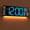 JALL 16" Large Digital Wall Mount Clock, Count Down Timer,
