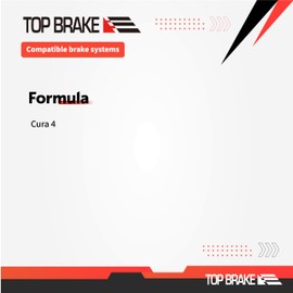 Top Brake Disc Mountain Bike Brake Pads for Formula Cura 4 | MTB, Downhill, Trail Bikes| Ceramic Compound, Silent Option,Performance Version, Red (PIN Included)