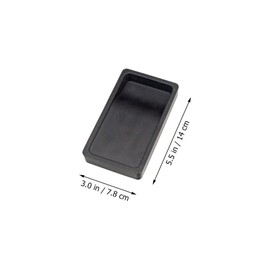 VILLFUL 3 Pcs Inkstone Chinese Ink Japanese Calligraphy Brush Painting Ink Dish Yan Inkslab Ink Grinding Stone Two-Sided Plate Calligraphy Accessory Rock Plastic Student with Cover